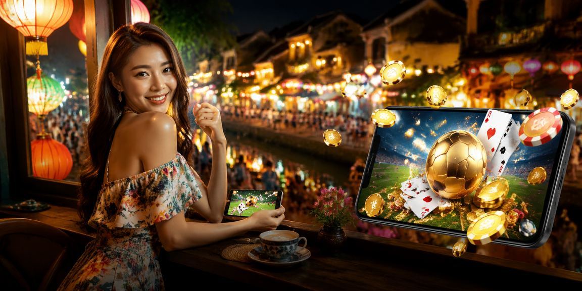 Người chơi trải nghiệm cá cược trên điện thoại tại Hội An